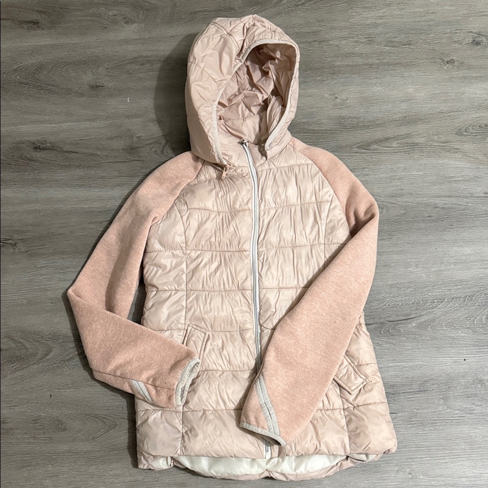 Michael Kors Hoodie Puffer Jacket Big Girls 16 Junior Pink
